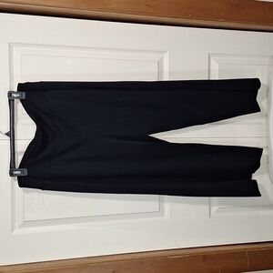 Athleta yoga workout pants - relaxed ankle wide leg - L - black